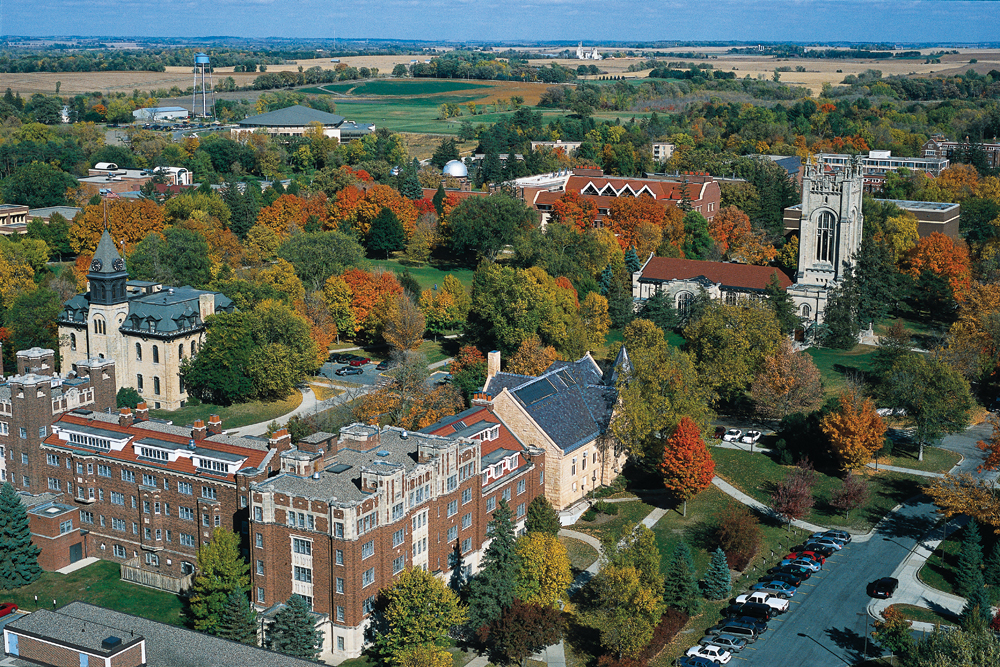 Carleton College campus photo.