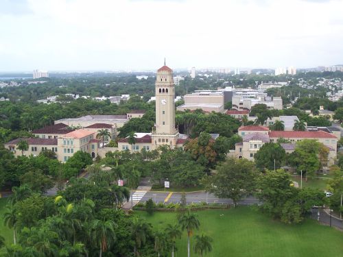 Aerial view of the Río Piedras Campus