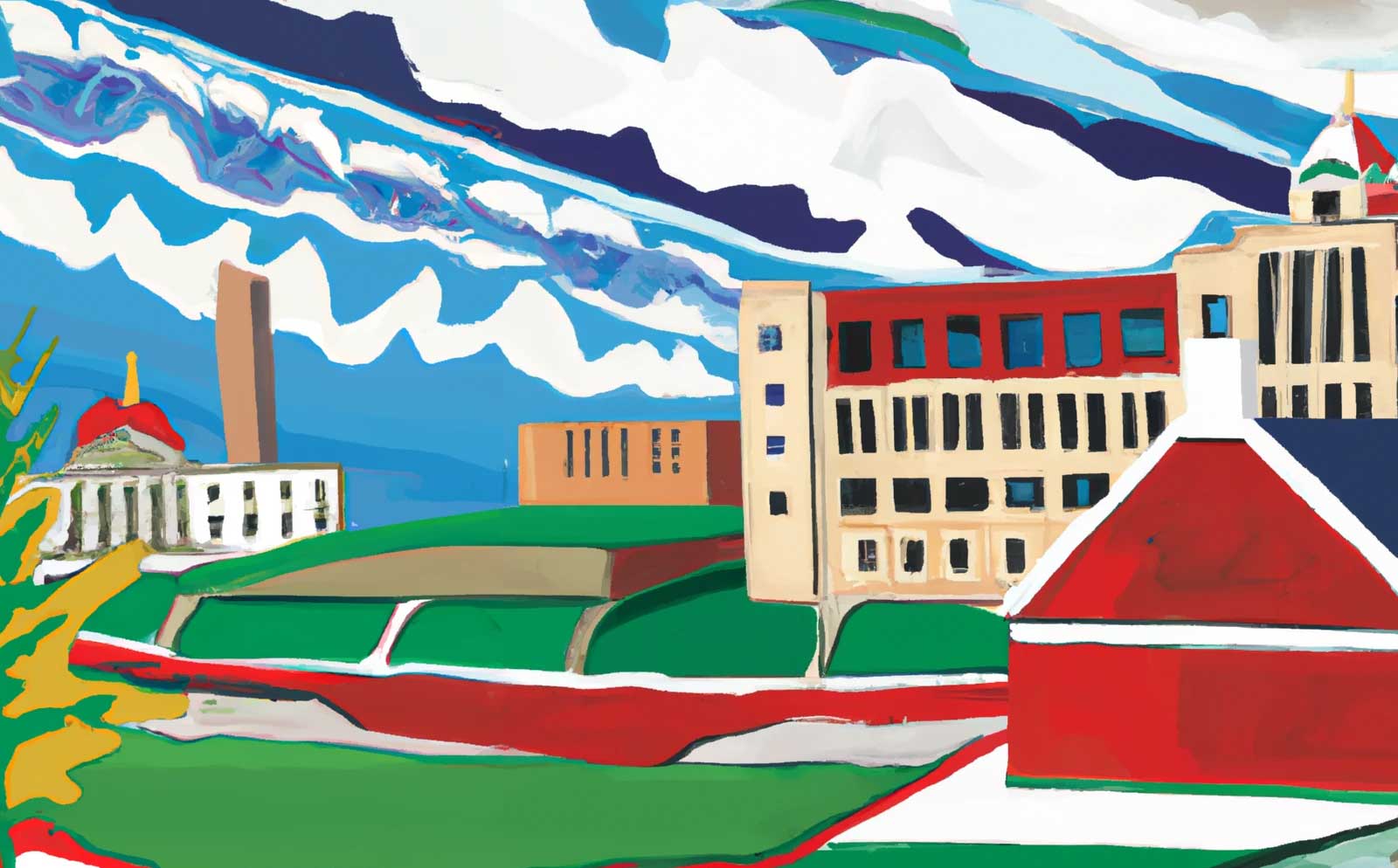 Painting of North American Colleges